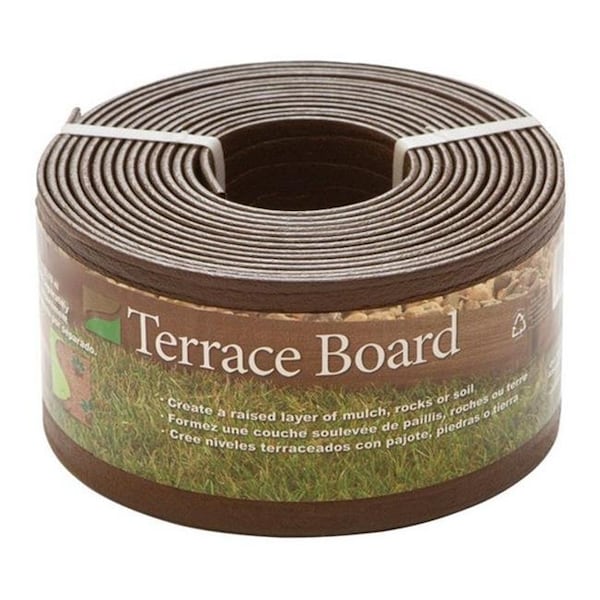 Master Mark Master Mark 94440 Terrace 4 in. x 40 ft. Black Board Landscape Edging 7385495 - main